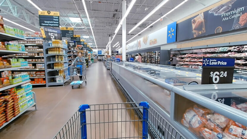 Walmart Supermarket Cart Inside